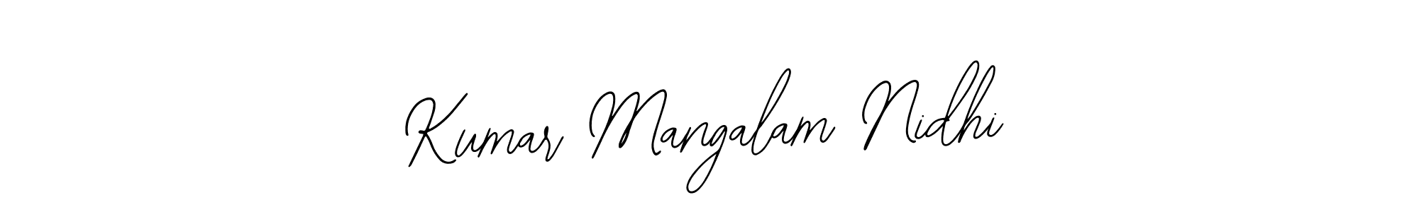 How to Draw Kumar Mangalam Nidhi signature style? Bearetta-2O07w is a latest design signature styles for name Kumar Mangalam Nidhi. Kumar Mangalam Nidhi signature style 12 images and pictures png