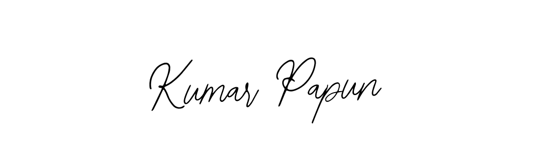 Use a signature maker to create a handwritten signature online. With this signature software, you can design (Bearetta-2O07w) your own signature for name Kumar Papun. Kumar Papun signature style 12 images and pictures png