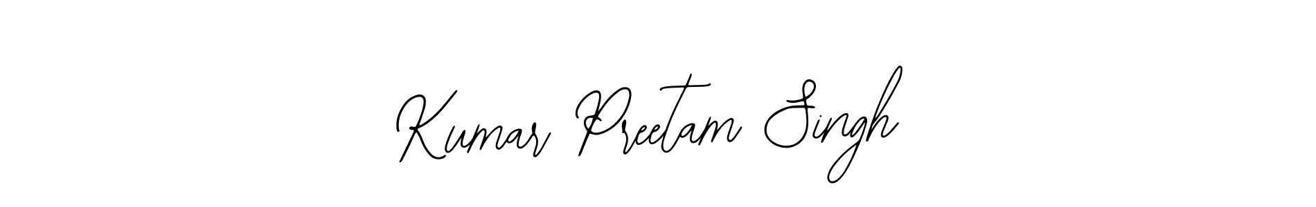 You should practise on your own different ways (Bearetta-2O07w) to write your name (Kumar Preetam Singh) in signature. don't let someone else do it for you. Kumar Preetam Singh signature style 12 images and pictures png