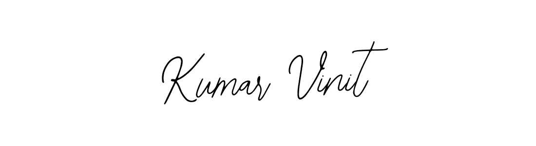 How to make Kumar Vinit name signature. Use Bearetta-2O07w style for creating short signs online. This is the latest handwritten sign. Kumar Vinit signature style 12 images and pictures png