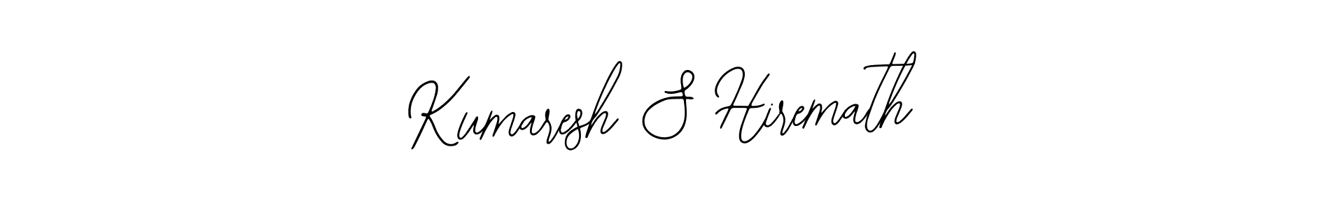 Design your own signature with our free online signature maker. With this signature software, you can create a handwritten (Bearetta-2O07w) signature for name Kumaresh S Hiremath. Kumaresh S Hiremath signature style 12 images and pictures png