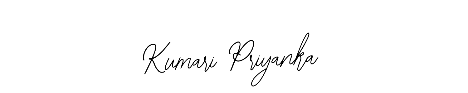 How to make Kumari Priyanka name signature. Use Bearetta-2O07w style for creating short signs online. This is the latest handwritten sign. Kumari Priyanka signature style 12 images and pictures png