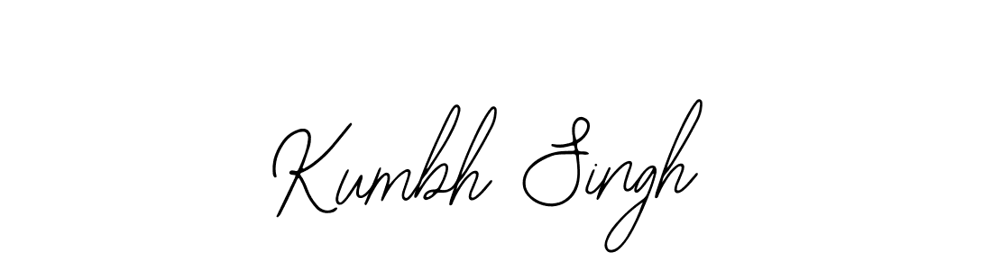 if you are searching for the best signature style for your name Kumbh Singh. so please give up your signature search. here we have designed multiple signature styles  using Bearetta-2O07w. Kumbh Singh signature style 12 images and pictures png