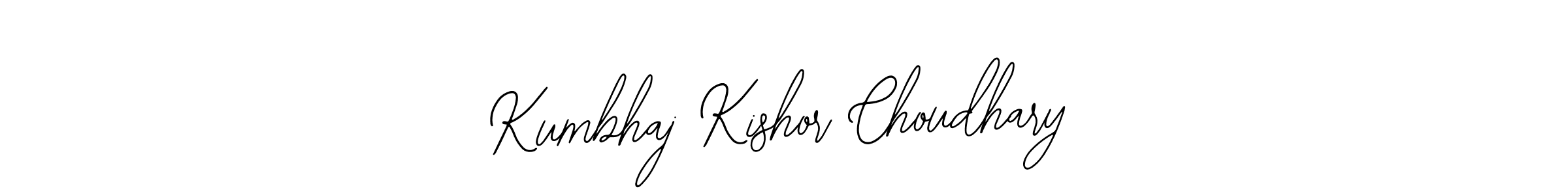 Kumbhaj Kishor Choudhary stylish signature style. Best Handwritten Sign (Bearetta-2O07w) for my name. Handwritten Signature Collection Ideas for my name Kumbhaj Kishor Choudhary. Kumbhaj Kishor Choudhary signature style 12 images and pictures png