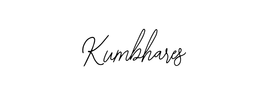 Similarly Bearetta-2O07w is the best handwritten signature design. Signature creator online .You can use it as an online autograph creator for name Kumbhares. Kumbhares signature style 12 images and pictures png