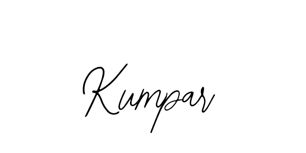 You should practise on your own different ways (Bearetta-2O07w) to write your name (Kumpar) in signature. don't let someone else do it for you. Kumpar signature style 12 images and pictures png