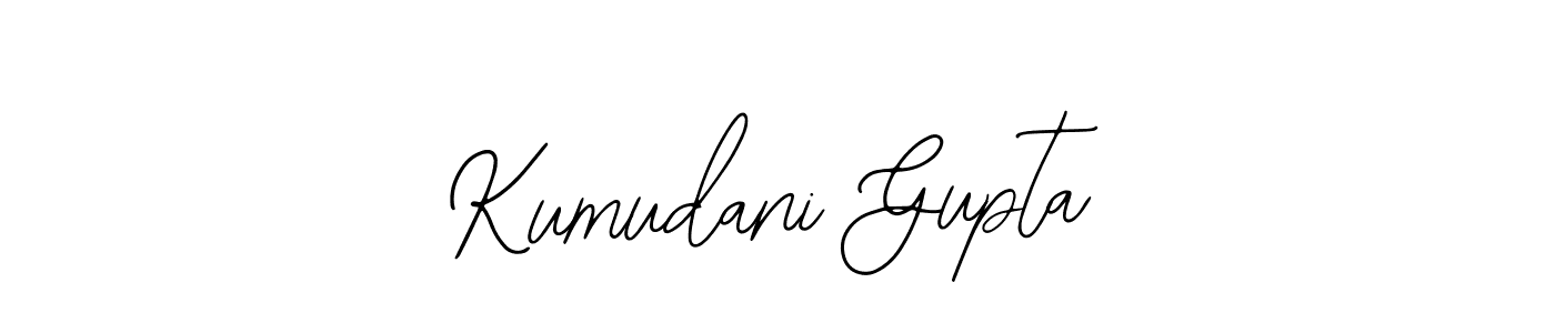 You should practise on your own different ways (Bearetta-2O07w) to write your name (Kumudani Gupta) in signature. don't let someone else do it for you. Kumudani Gupta signature style 12 images and pictures png