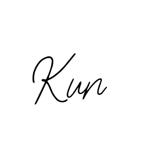 How to make Kun name signature. Use Bearetta-2O07w style for creating short signs online. This is the latest handwritten sign. Kun signature style 12 images and pictures png