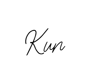 Design your own signature with our free online signature maker. With this signature software, you can create a handwritten (Bearetta-2O07w) signature for name Kun . Kun  signature style 12 images and pictures png