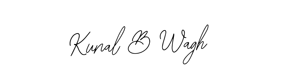 You should practise on your own different ways (Bearetta-2O07w) to write your name (Kunal B Wagh) in signature. don't let someone else do it for you. Kunal B Wagh signature style 12 images and pictures png