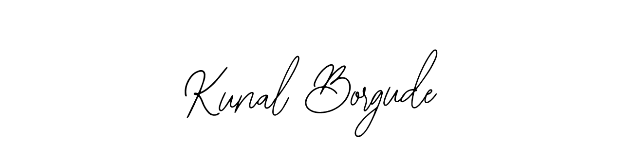 How to make Kunal Borgude signature? Bearetta-2O07w is a professional autograph style. Create handwritten signature for Kunal Borgude name. Kunal Borgude signature style 12 images and pictures png