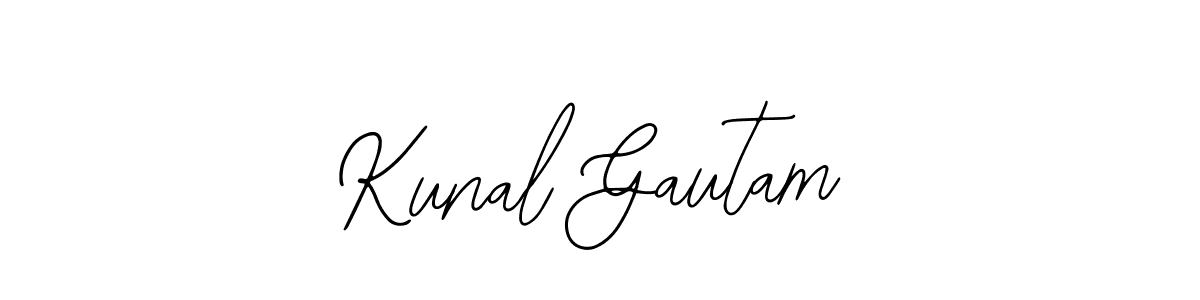 Design your own signature with our free online signature maker. With this signature software, you can create a handwritten (Bearetta-2O07w) signature for name Kunal Gautam. Kunal Gautam signature style 12 images and pictures png