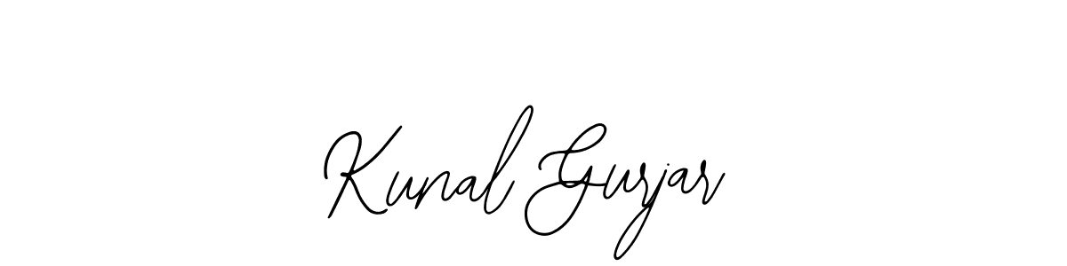 Use a signature maker to create a handwritten signature online. With this signature software, you can design (Bearetta-2O07w) your own signature for name Kunal Gurjar. Kunal Gurjar signature style 12 images and pictures png