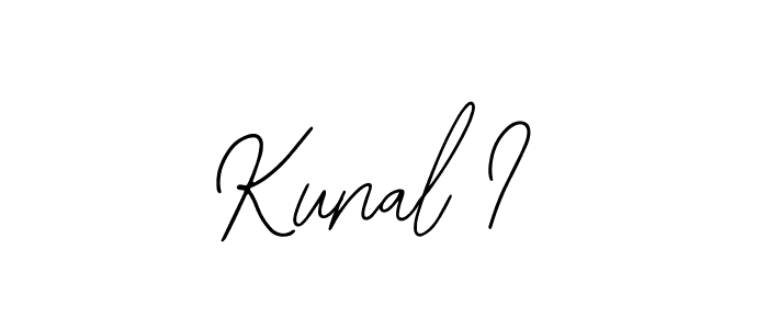 Also we have Kunal I name is the best signature style. Create professional handwritten signature collection using Bearetta-2O07w autograph style. Kunal I signature style 12 images and pictures png