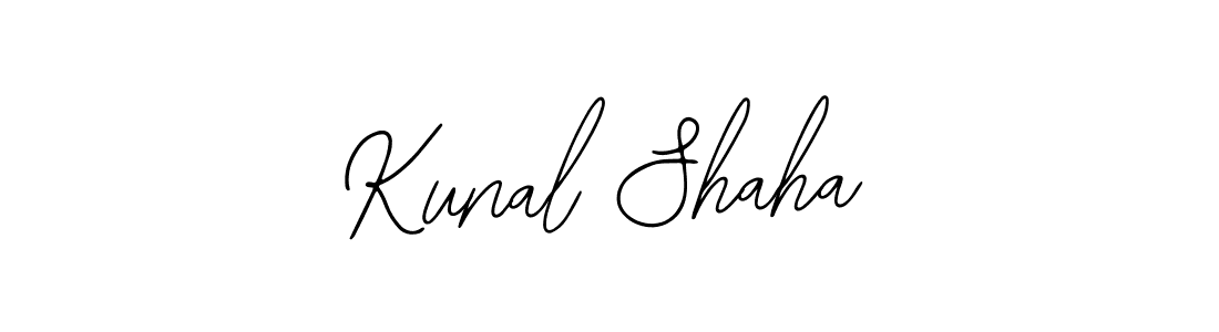 How to make Kunal Shaha name signature. Use Bearetta-2O07w style for creating short signs online. This is the latest handwritten sign. Kunal Shaha signature style 12 images and pictures png