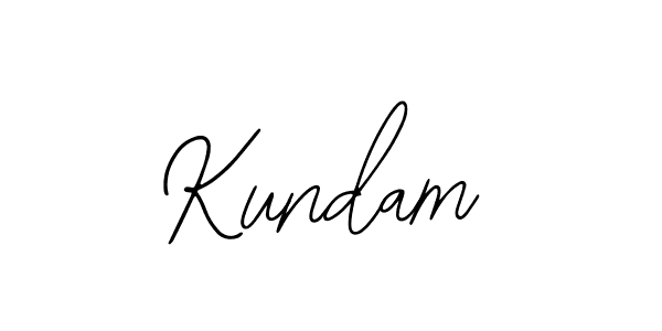 How to make Kundam name signature. Use Bearetta-2O07w style for creating short signs online. This is the latest handwritten sign. Kundam signature style 12 images and pictures png