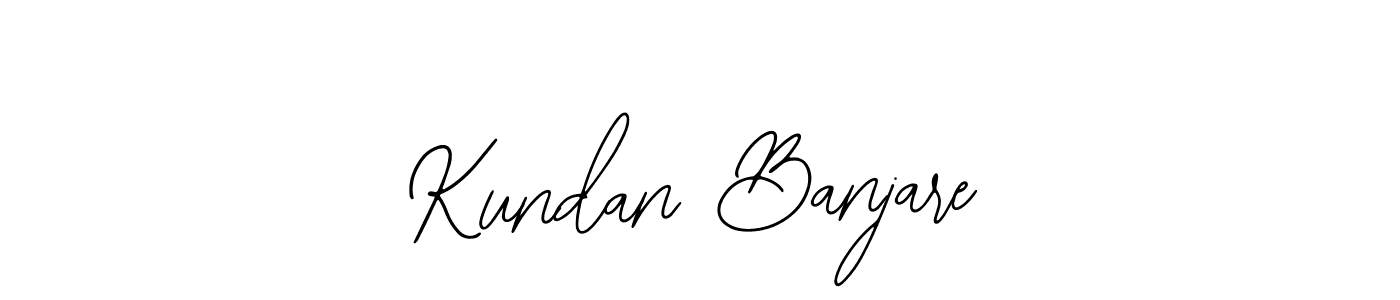 How to make Kundan Banjare name signature. Use Bearetta-2O07w style for creating short signs online. This is the latest handwritten sign. Kundan Banjare signature style 12 images and pictures png