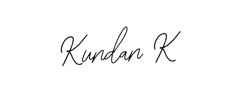 Use a signature maker to create a handwritten signature online. With this signature software, you can design (Bearetta-2O07w) your own signature for name Kundan K. Kundan K signature style 12 images and pictures png