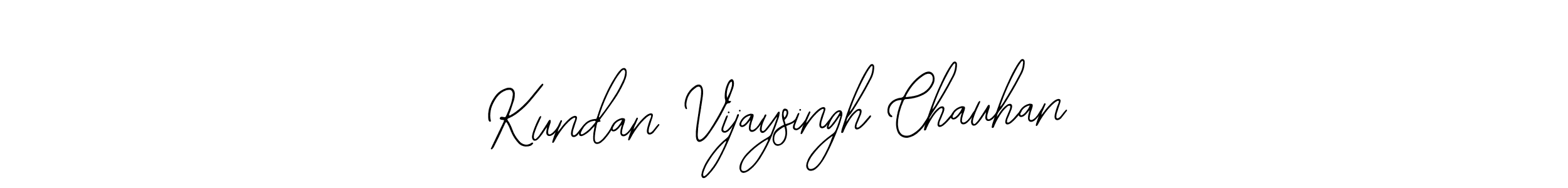 Use a signature maker to create a handwritten signature online. With this signature software, you can design (Bearetta-2O07w) your own signature for name Kundan Vijaysingh Chauhan. Kundan Vijaysingh Chauhan signature style 12 images and pictures png