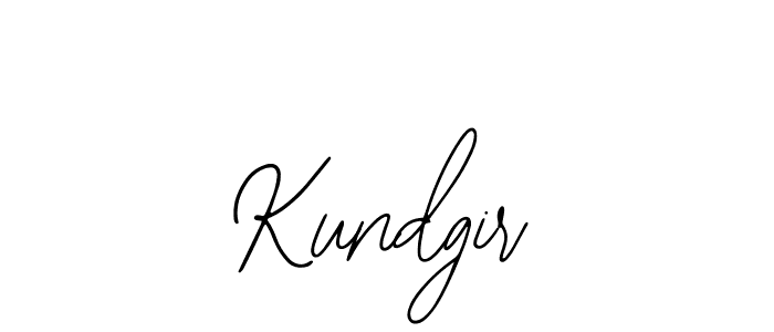 How to make Kundgir signature? Bearetta-2O07w is a professional autograph style. Create handwritten signature for Kundgir name. Kundgir signature style 12 images and pictures png