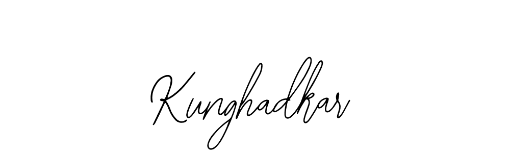The best way (Bearetta-2O07w) to make a short signature is to pick only two or three words in your name. The name Kunghadkar include a total of six letters. For converting this name. Kunghadkar signature style 12 images and pictures png