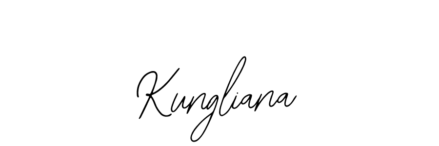 Make a beautiful signature design for name Kungliana. With this signature (Bearetta-2O07w) style, you can create a handwritten signature for free. Kungliana signature style 12 images and pictures png