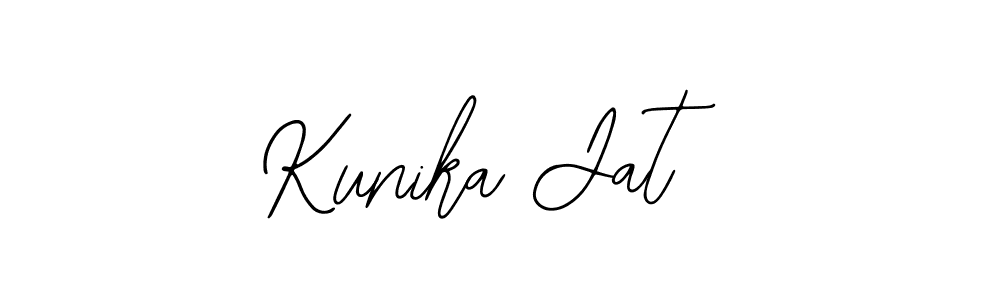 Design your own signature with our free online signature maker. With this signature software, you can create a handwritten (Bearetta-2O07w) signature for name Kunika Jat. Kunika Jat signature style 12 images and pictures png