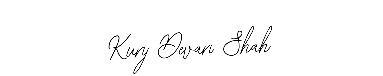 Use a signature maker to create a handwritten signature online. With this signature software, you can design (Bearetta-2O07w) your own signature for name Kunj Devan Shah. Kunj Devan Shah signature style 12 images and pictures png