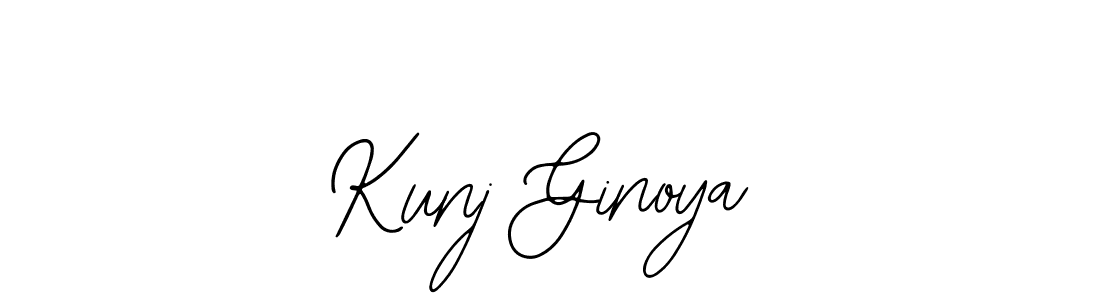 Kunj Ginoya stylish signature style. Best Handwritten Sign (Bearetta-2O07w) for my name. Handwritten Signature Collection Ideas for my name Kunj Ginoya. Kunj Ginoya signature style 12 images and pictures png