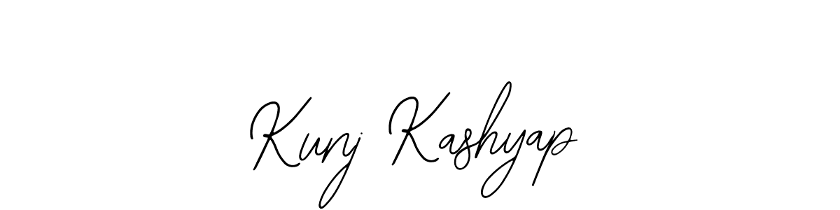 Use a signature maker to create a handwritten signature online. With this signature software, you can design (Bearetta-2O07w) your own signature for name Kunj Kashyap. Kunj Kashyap signature style 12 images and pictures png
