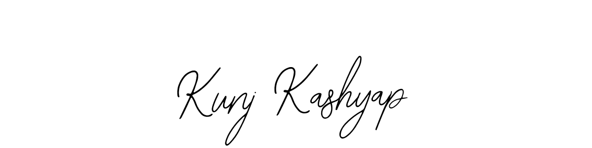 Use a signature maker to create a handwritten signature online. With this signature software, you can design (Bearetta-2O07w) your own signature for name Kunj Kashyap. Kunj Kashyap signature style 12 images and pictures png