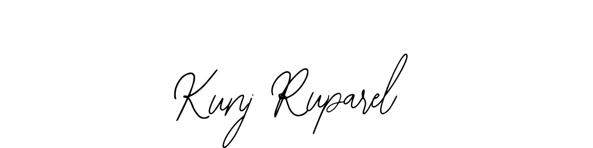 How to make Kunj Ruparel signature? Bearetta-2O07w is a professional autograph style. Create handwritten signature for Kunj Ruparel name. Kunj Ruparel signature style 12 images and pictures png