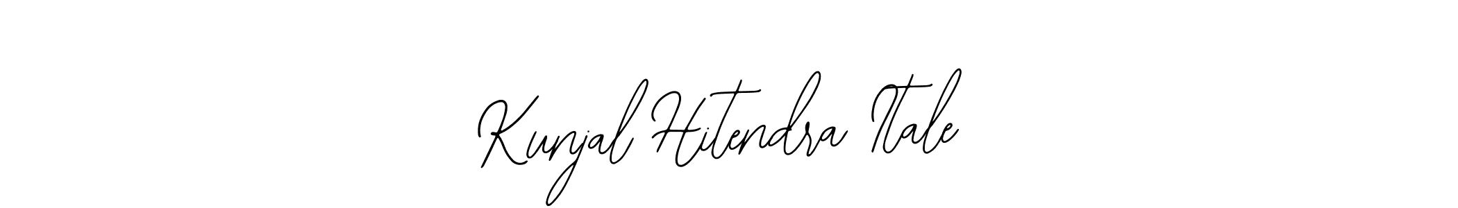 Make a beautiful signature design for name Kunjal Hitendra Itale. Use this online signature maker to create a handwritten signature for free. Kunjal Hitendra Itale signature style 12 images and pictures png