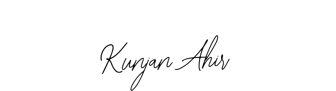 Here are the top 10 professional signature styles for the name Kunjan Ahir. These are the best autograph styles you can use for your name. Kunjan Ahir signature style 12 images and pictures png