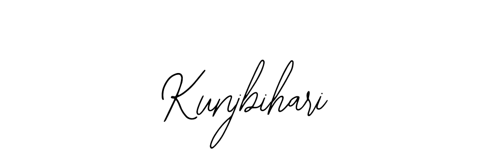 How to make Kunjbihari name signature. Use Bearetta-2O07w style for creating short signs online. This is the latest handwritten sign. Kunjbihari signature style 12 images and pictures png