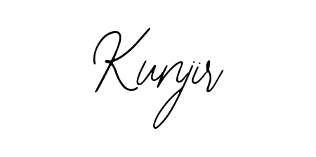 A dynamic signature style for Kunjir using Bearetta-2O07w script. Designed to look authentic, handwritten, and professional. Kunjir signature style 12 images and pictures png