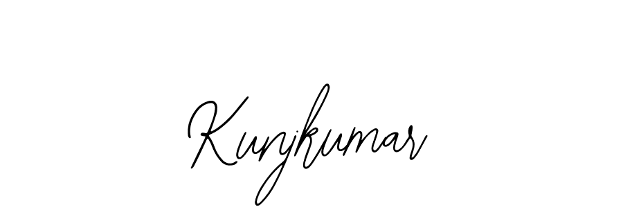 You should practise on your own different ways (Bearetta-2O07w) to write your name (Kunjkumar) in signature. don't let someone else do it for you. Kunjkumar signature style 12 images and pictures png