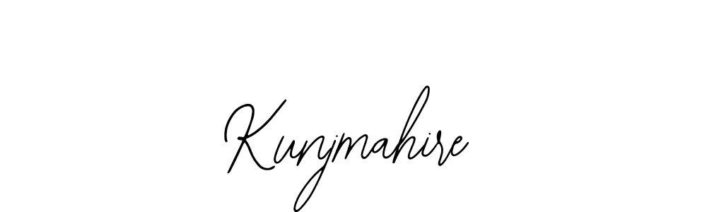 Use a signature maker to create a handwritten signature online. With this signature software, you can design (Bearetta-2O07w) your own signature for name Kunjmahire. Kunjmahire signature style 12 images and pictures png