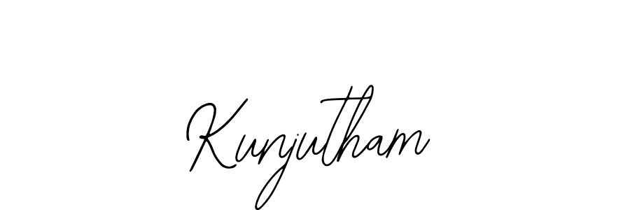 Design your own signature with our free online signature maker. With this signature software, you can create a handwritten (Bearetta-2O07w) signature for name Kunjutham. Kunjutham signature style 12 images and pictures png