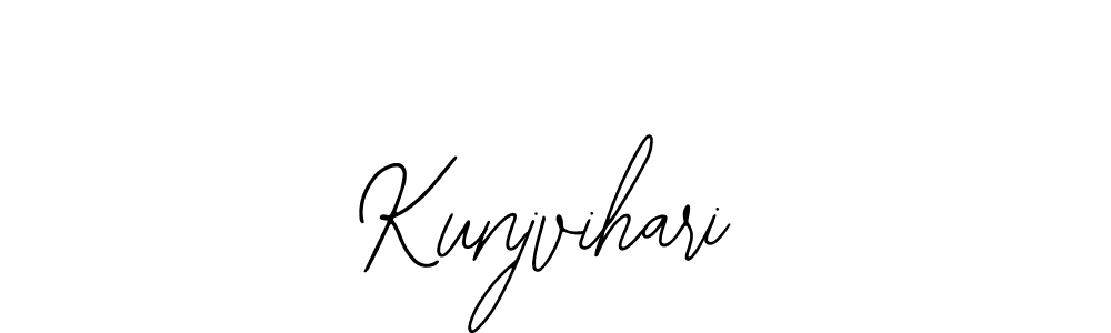 if you are searching for the best signature style for your name Kunjvihari. so please give up your signature search. here we have designed multiple signature styles  using Bearetta-2O07w. Kunjvihari signature style 12 images and pictures png