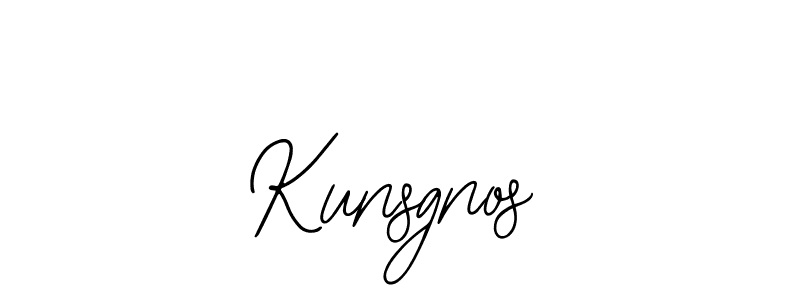 How to make Kunsgnos name signature. Use Bearetta-2O07w style for creating short signs online. This is the latest handwritten sign. Kunsgnos signature style 12 images and pictures png