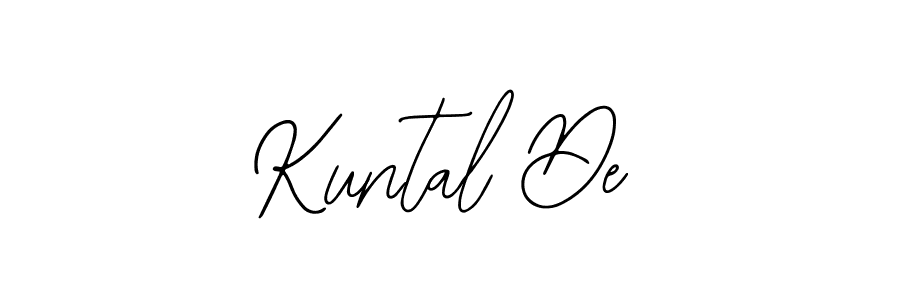 if you are searching for the best signature style for your name Kuntal De. so please give up your signature search. here we have designed multiple signature styles  using Bearetta-2O07w. Kuntal De signature style 12 images and pictures png