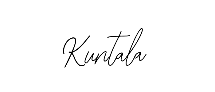 You should practise on your own different ways (Bearetta-2O07w) to write your name (Kuntala) in signature. don't let someone else do it for you. Kuntala signature style 12 images and pictures png
