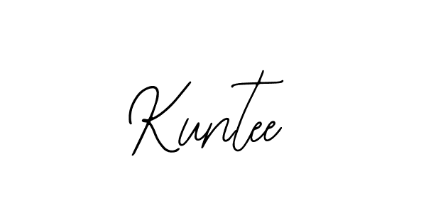 You should practise on your own different ways (Bearetta-2O07w) to write your name (Kuntee) in signature. don't let someone else do it for you. Kuntee signature style 12 images and pictures png