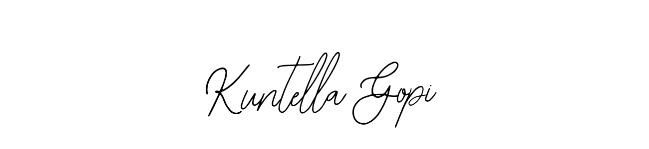 The best way (Bearetta-2O07w) to make a short signature is to pick only two or three words in your name. The name Kuntella Gopi include a total of six letters. For converting this name. Kuntella Gopi signature style 12 images and pictures png