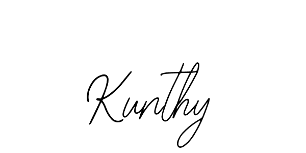 How to make Kunthy signature? Bearetta-2O07w is a professional autograph style. Create handwritten signature for Kunthy name. Kunthy signature style 12 images and pictures png