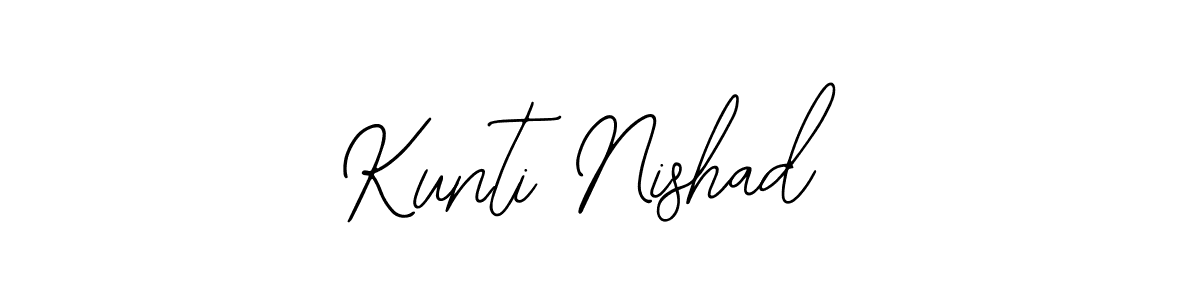 The best way (Bearetta-2O07w) to make a short signature is to pick only two or three words in your name. The name Kunti Nishad include a total of six letters. For converting this name. Kunti Nishad signature style 12 images and pictures png