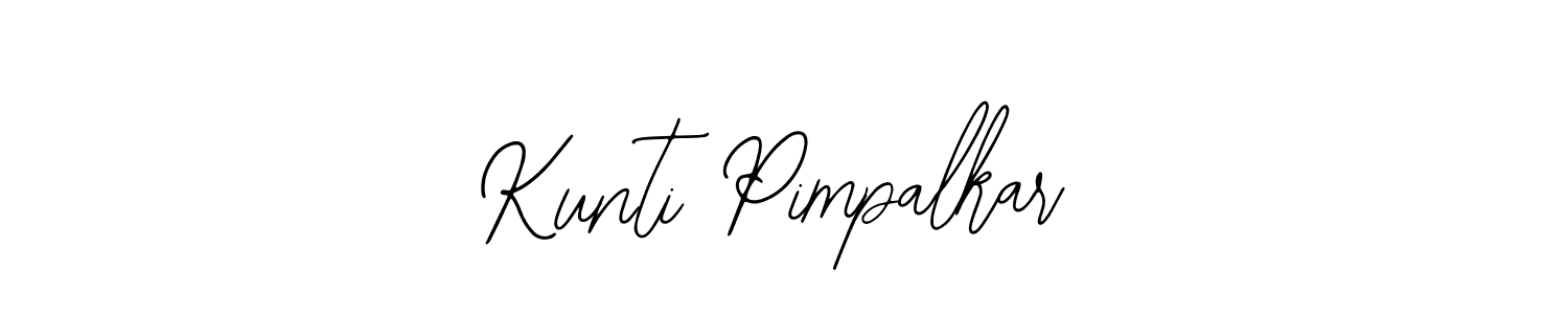 Check out images of Autograph of Kunti Pimpalkar name. Actor Kunti Pimpalkar Signature Style. Bearetta-2O07w is a professional sign style online. Kunti Pimpalkar signature style 12 images and pictures png