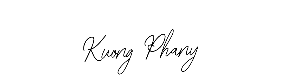 Use a signature maker to create a handwritten signature online. With this signature software, you can design (Bearetta-2O07w) your own signature for name Kuong Phany. Kuong Phany signature style 12 images and pictures png