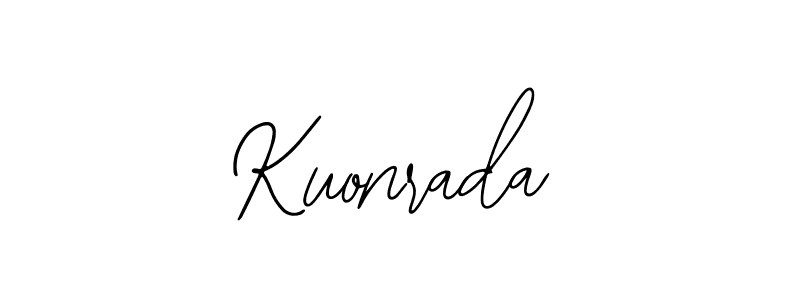 The best way (Bearetta-2O07w) to make a short signature is to pick only two or three words in your name. The name Kuonrada include a total of six letters. For converting this name. Kuonrada signature style 12 images and pictures png
